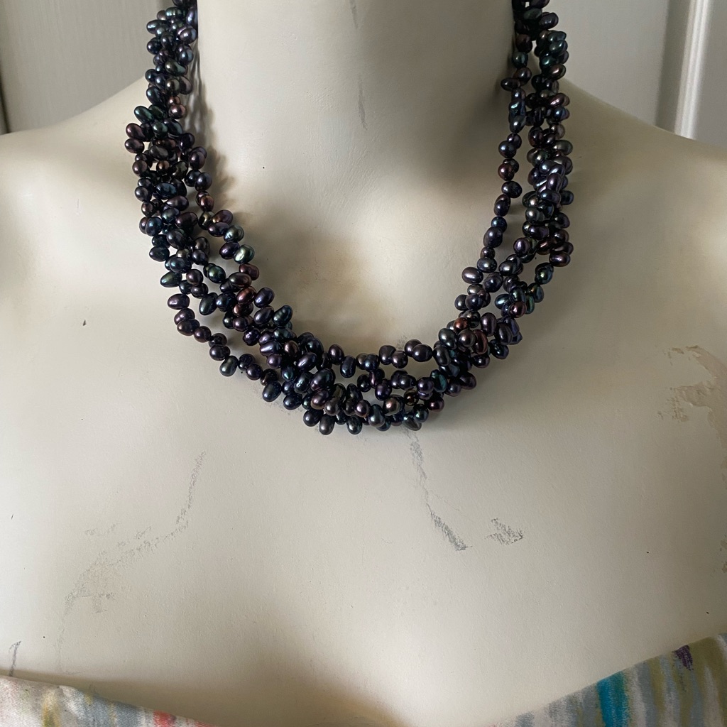 Luc Lameth Black Pearl Necklace